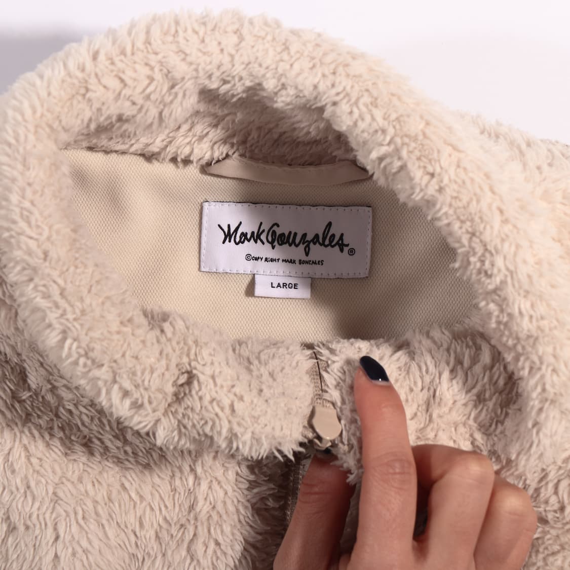 마크곤잘레스 로고 후리스 집업 B244 상품이미지3