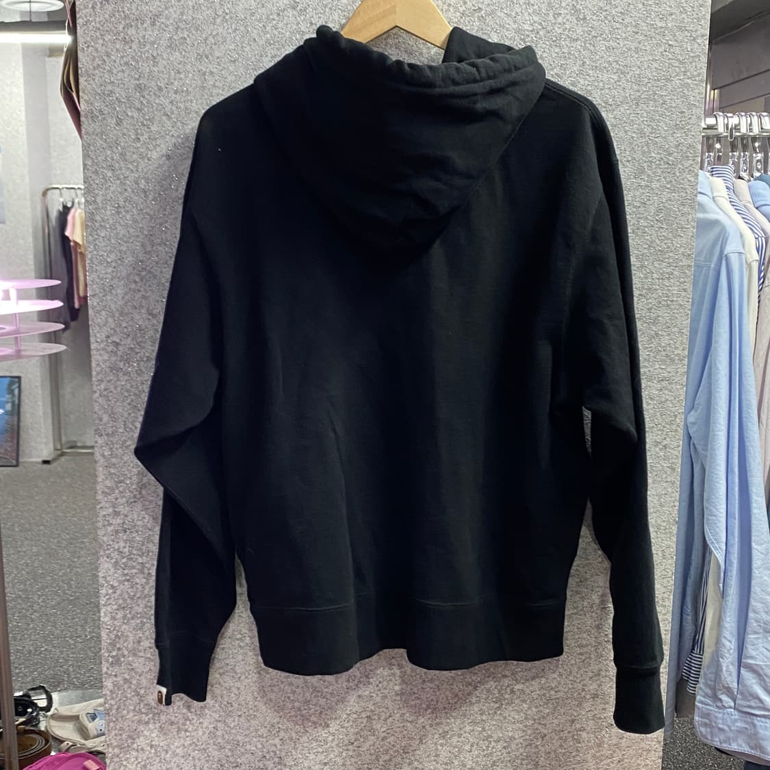 베이프 브라운빅로고 블랙 후드티 B3465 상품이미지5