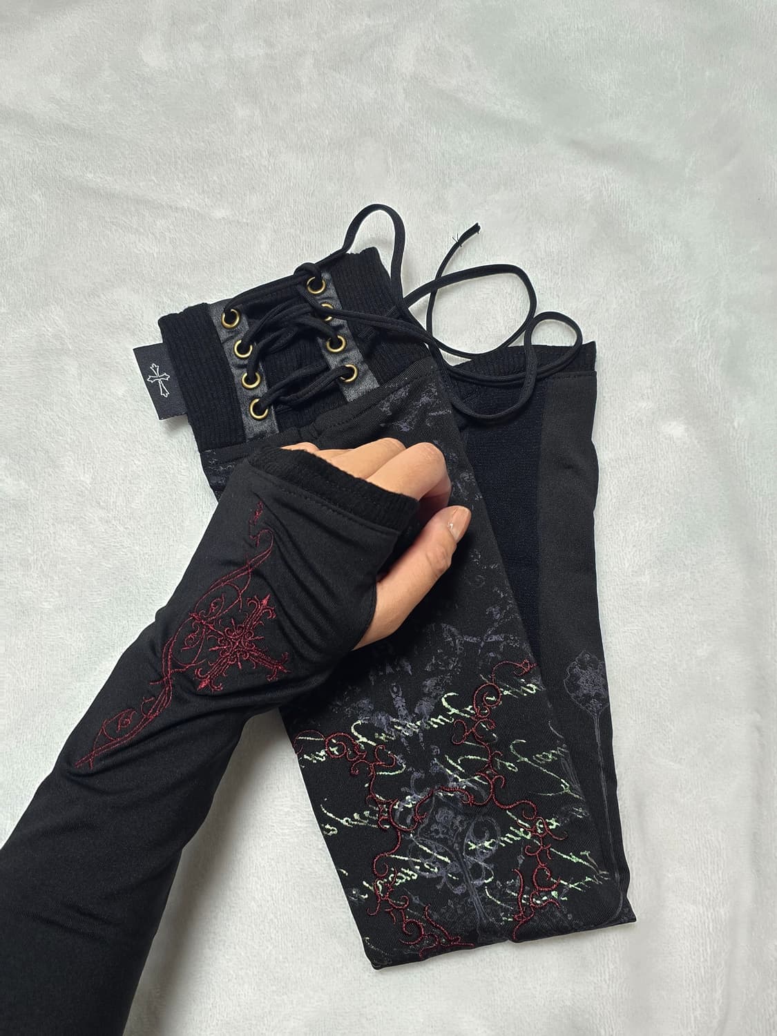 Ozz croce 고스 펑크 블랙 워머 상품이미지1