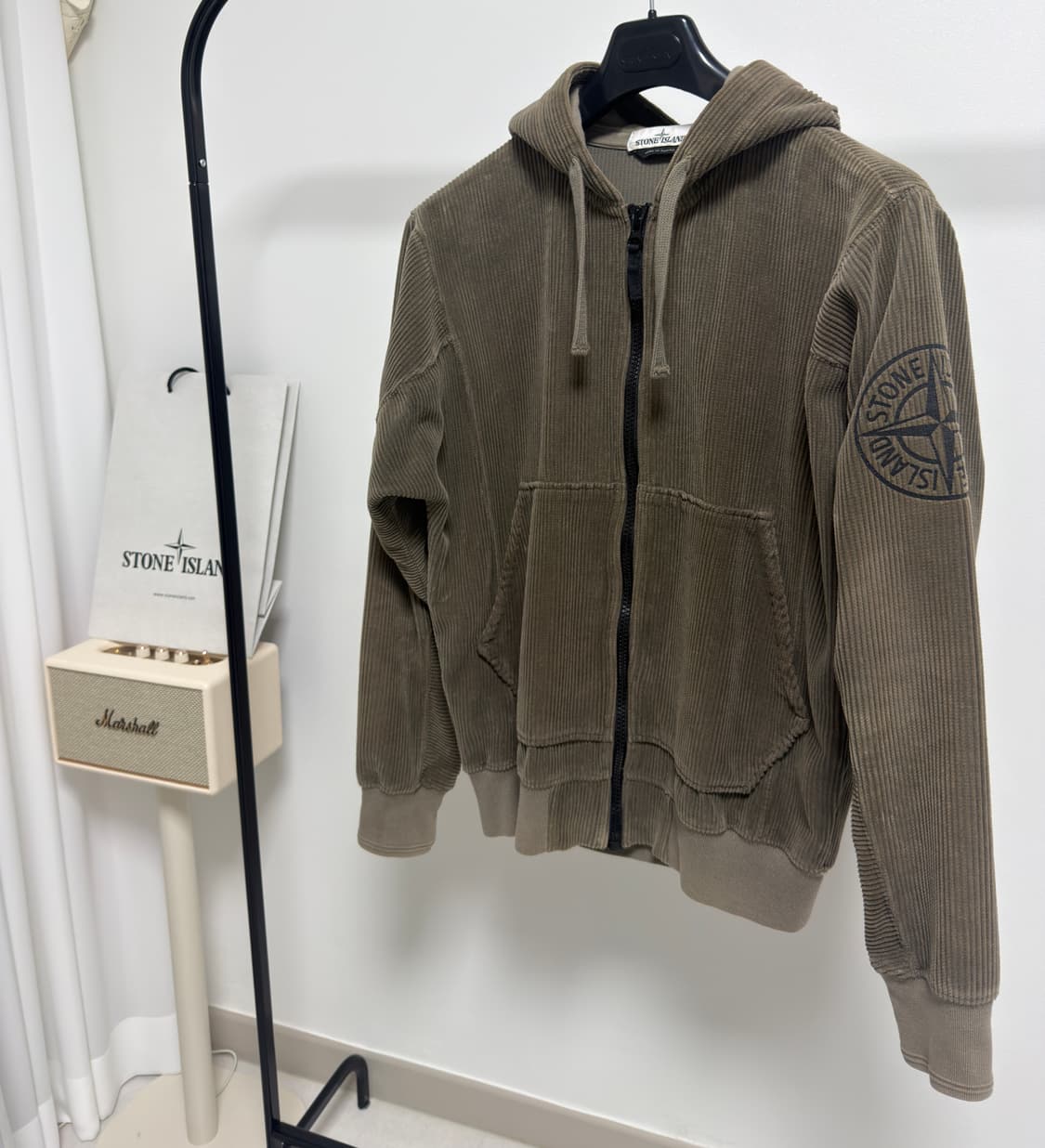[ L ] 스톤아일랜드 코듀로이 후드 자켓 상품이미지1