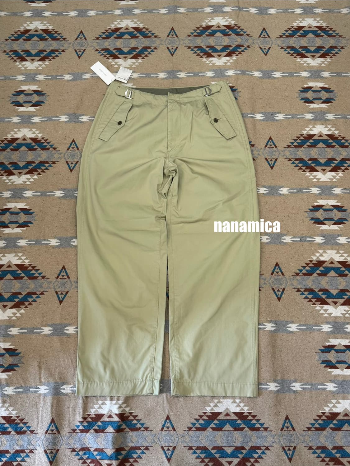 [32] 나나미카 사이드 벨트 와이드 팬츠 상품이미지1