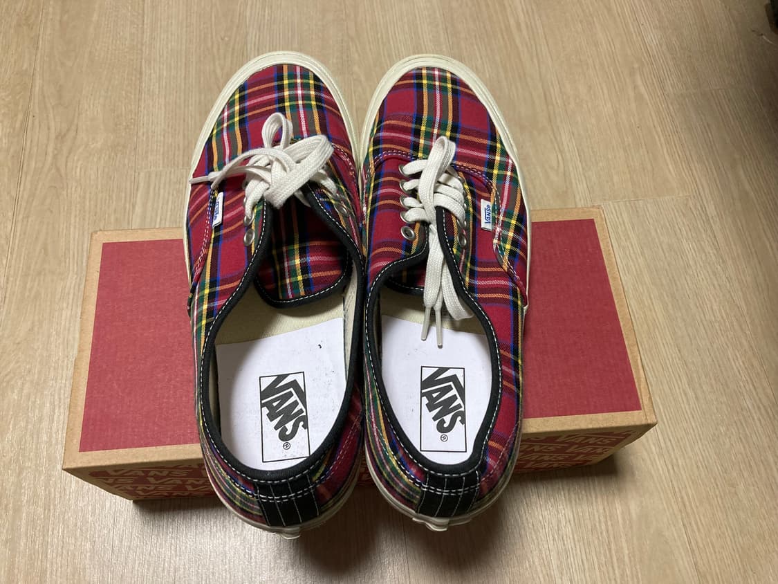 [285] 반스 어센틱 애너하임 팩토리 / 플레이드 레드 상품이미지2