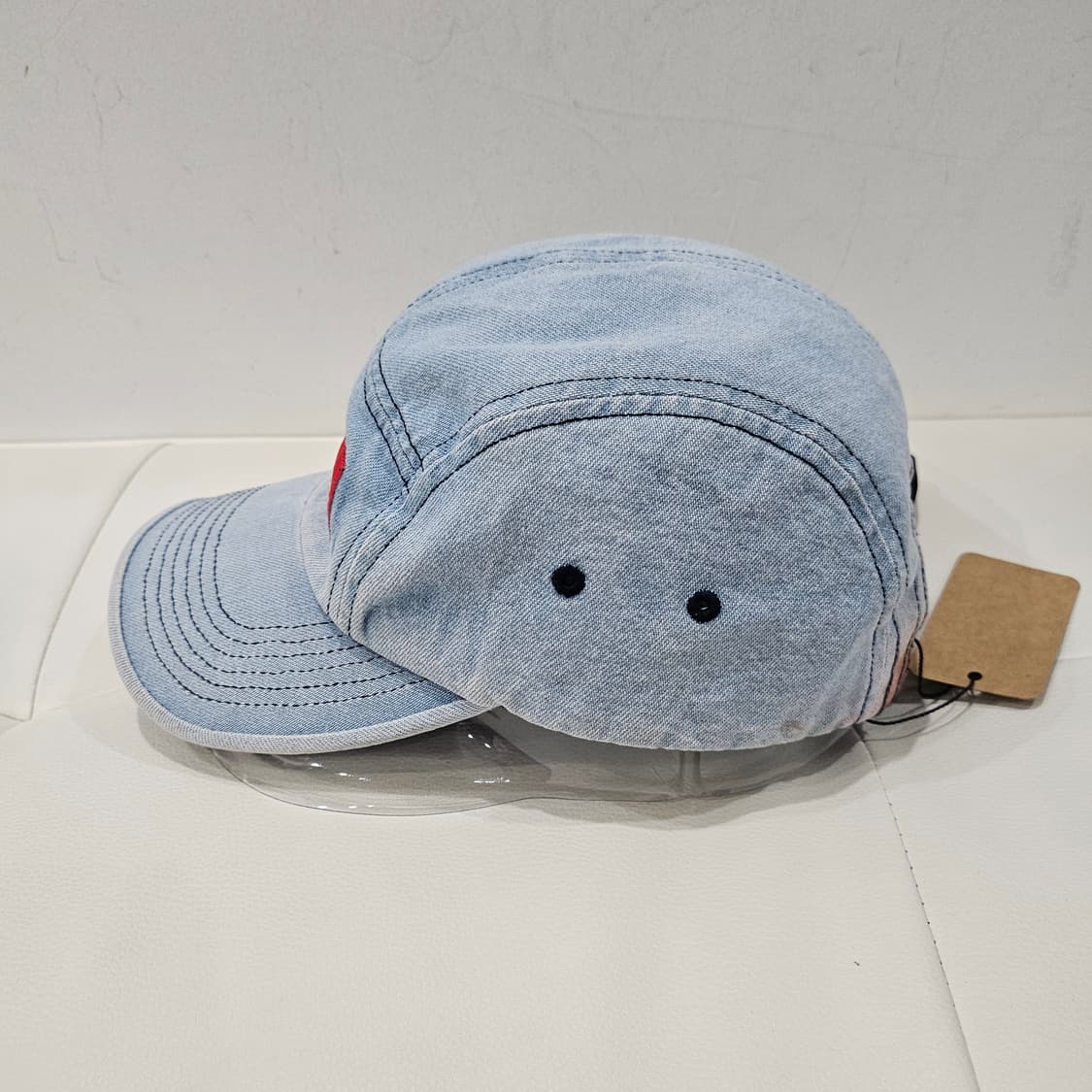 정품 슈프림 데님 캠프캡 모자 상품이미지3
