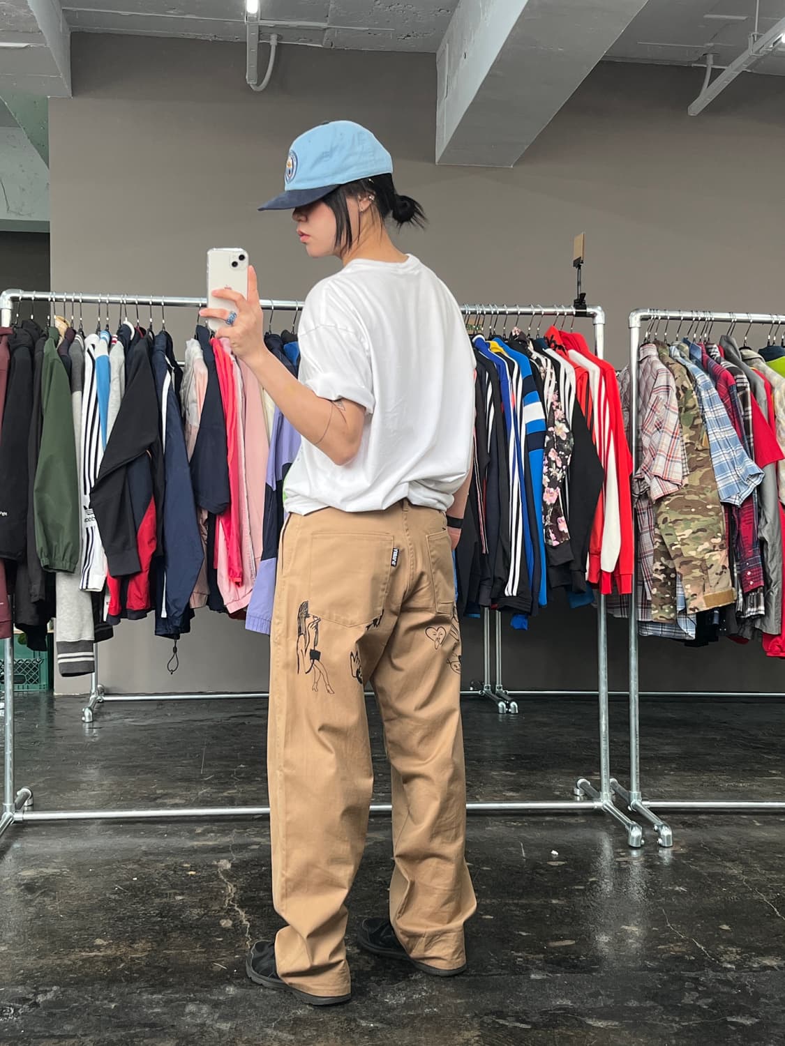 아조바이아조 프린팅 코튼 팬츠 상품이미지7