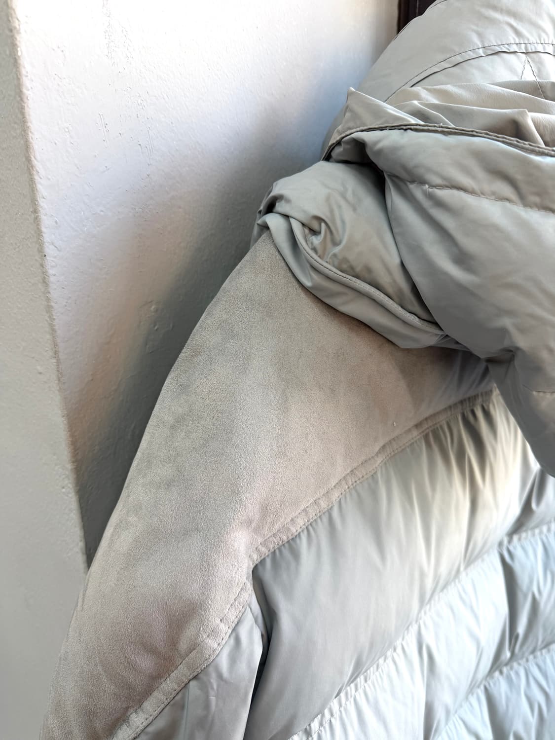 100~105/ 시스템옴므 스웨이드 블렌딩 구스 해비 롱패딩 상품이미지9