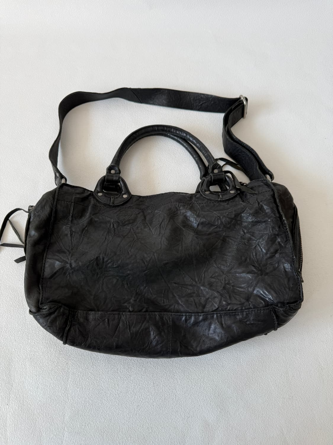 Pre owned 레더 토트 크로스백 상품이미지7