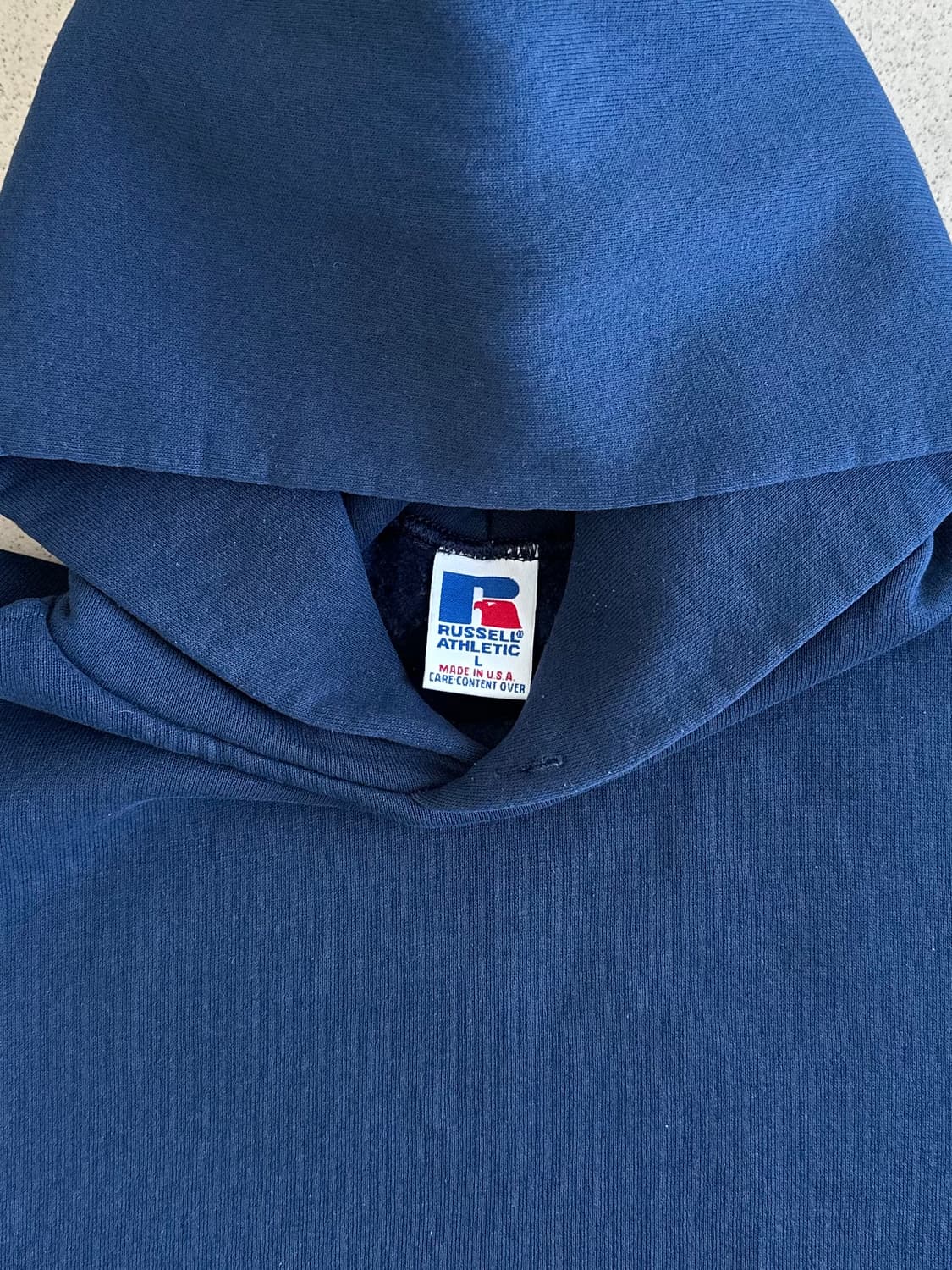 90s 빈티지 러셀 후드 네이비 L USA 상품이미지7