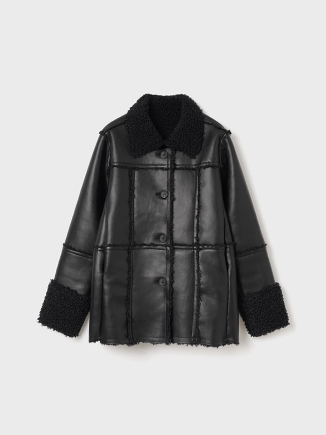 버뮬라 hairy reversible mustang 무스탕  상품이미지1