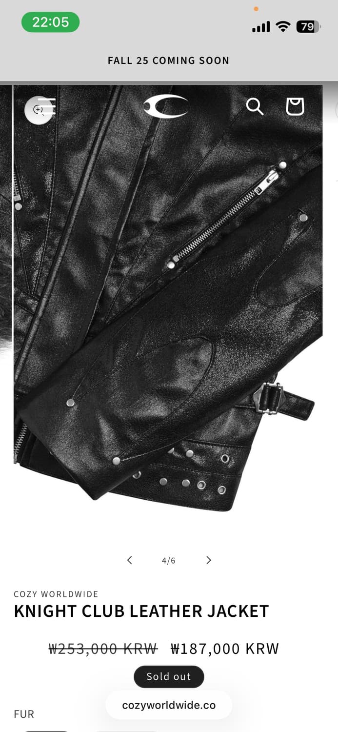 cozyworldwide 코지월드와이드 레더 자켓 상품이미지4