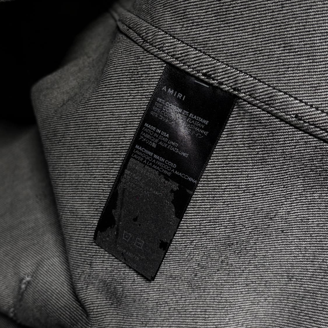 AMIRI 디스트로이드데님 흑청자켓 상품이미지10