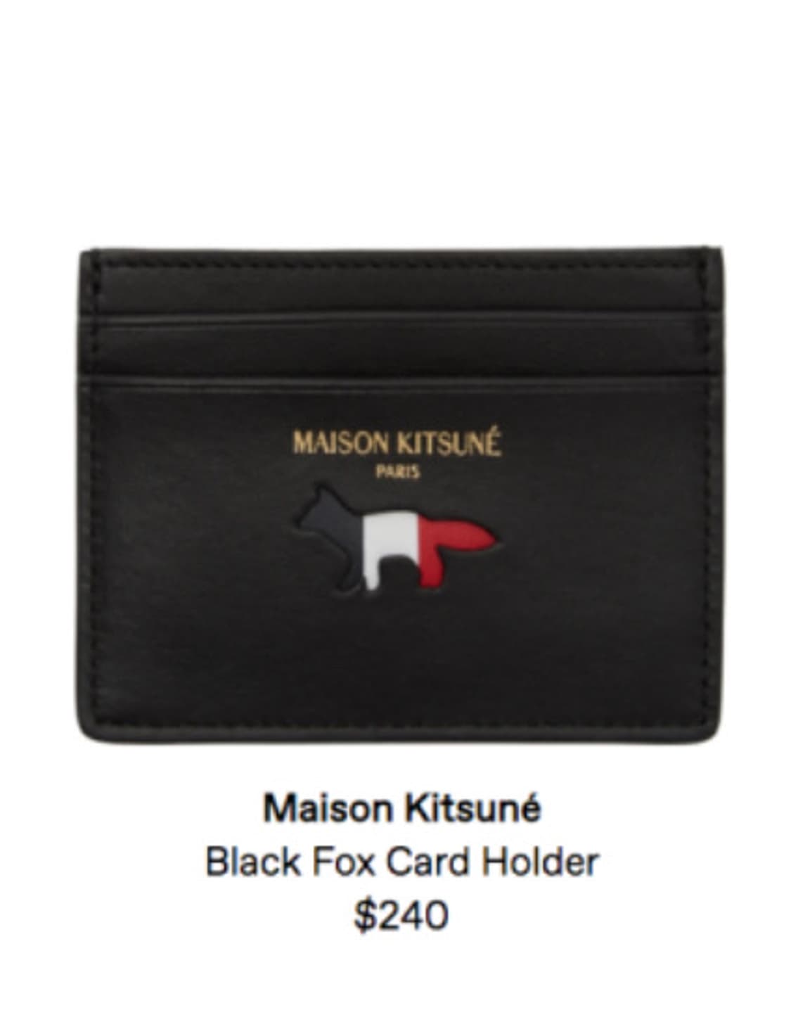 메종키츠네 정품 카드지갑 상품이미지1