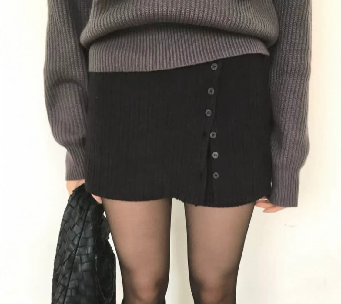 밴딩 니트 스커트팬츠 상품이미지1