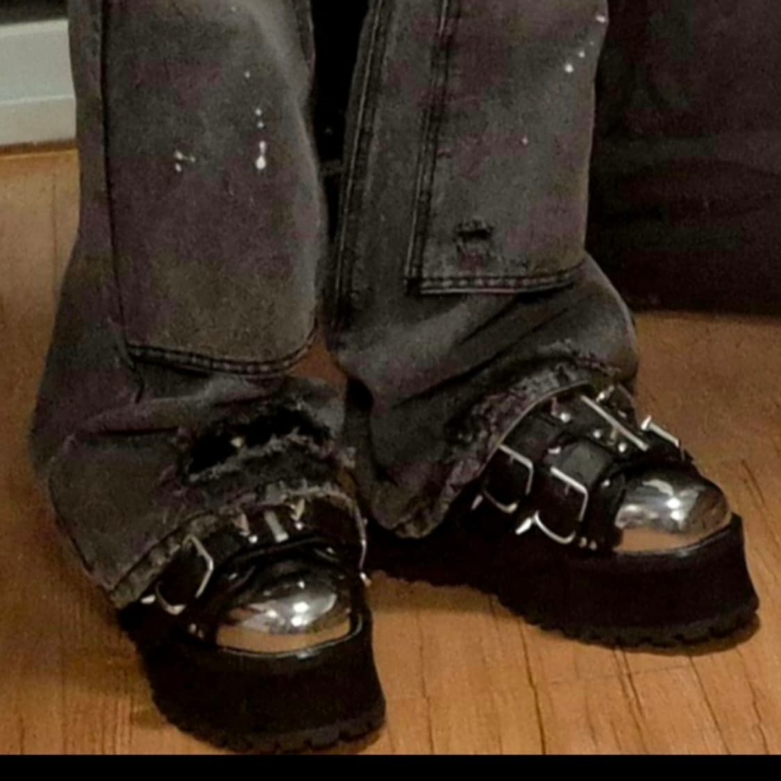 [데모니아] 그레이브디거03 커핀 스파이크 실버토 플랫폼 스니커즈 상품이미지3