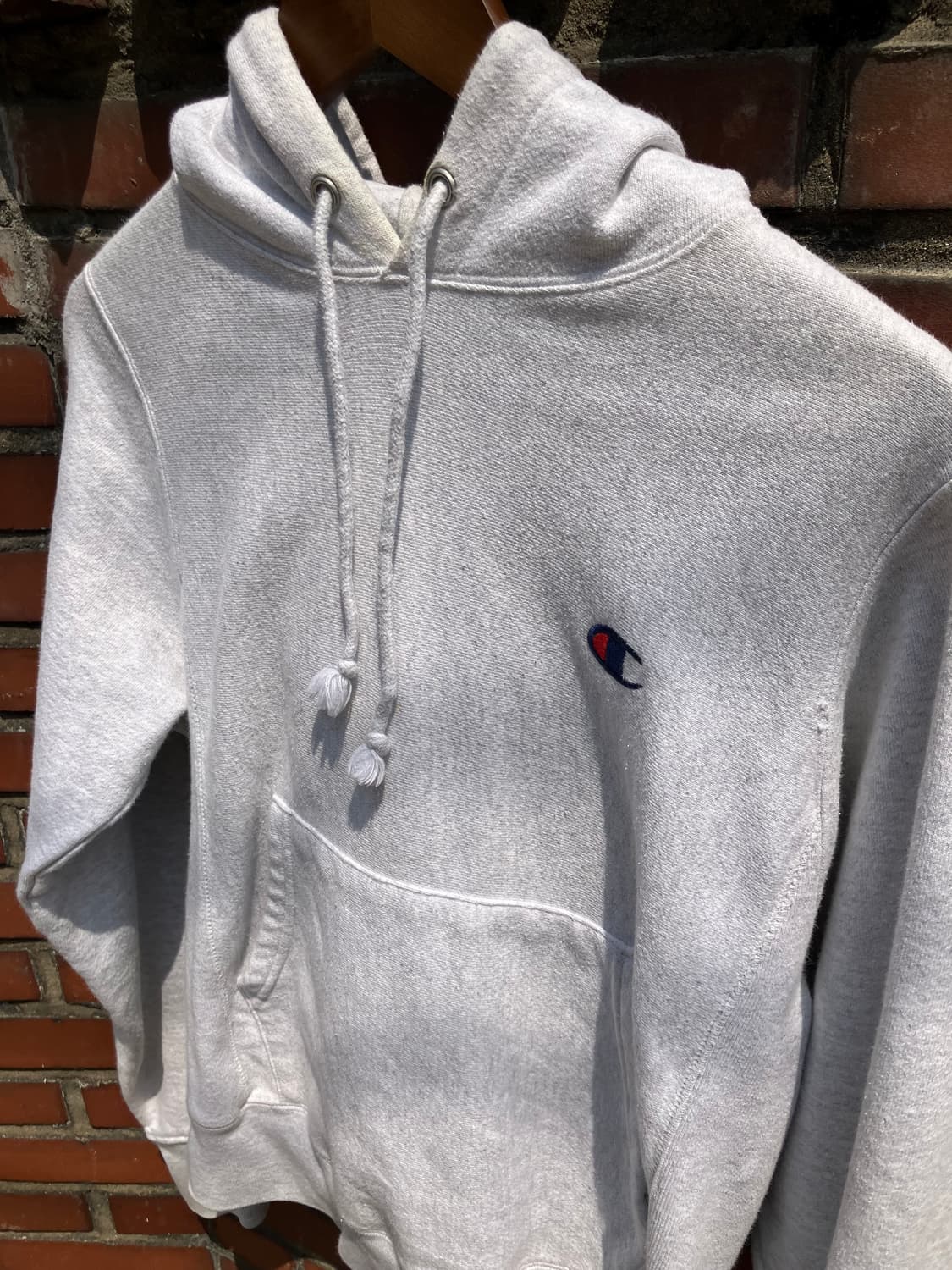 Champion 리버스위브 스몰로고 후드 상품이미지2