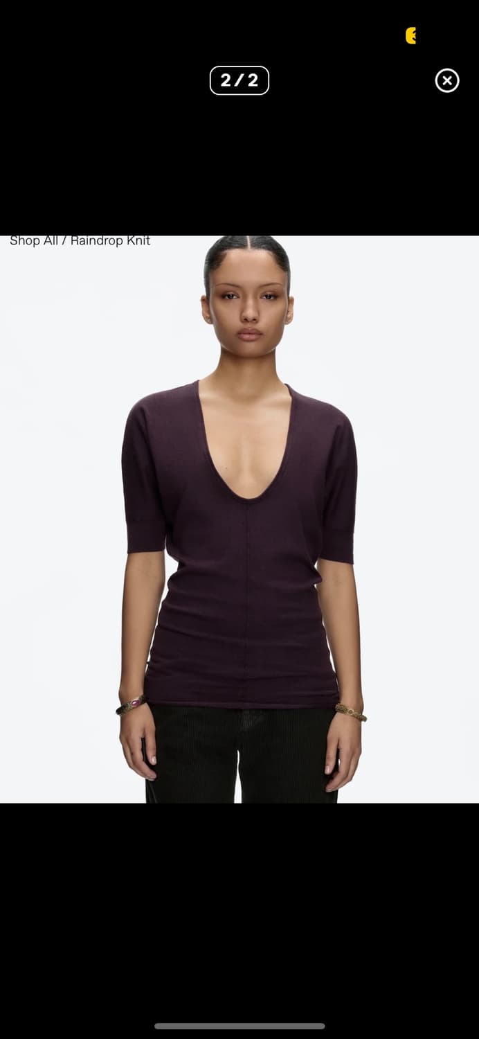 tankair 드롭 니트탑 퍼플 xs 상품이미지2