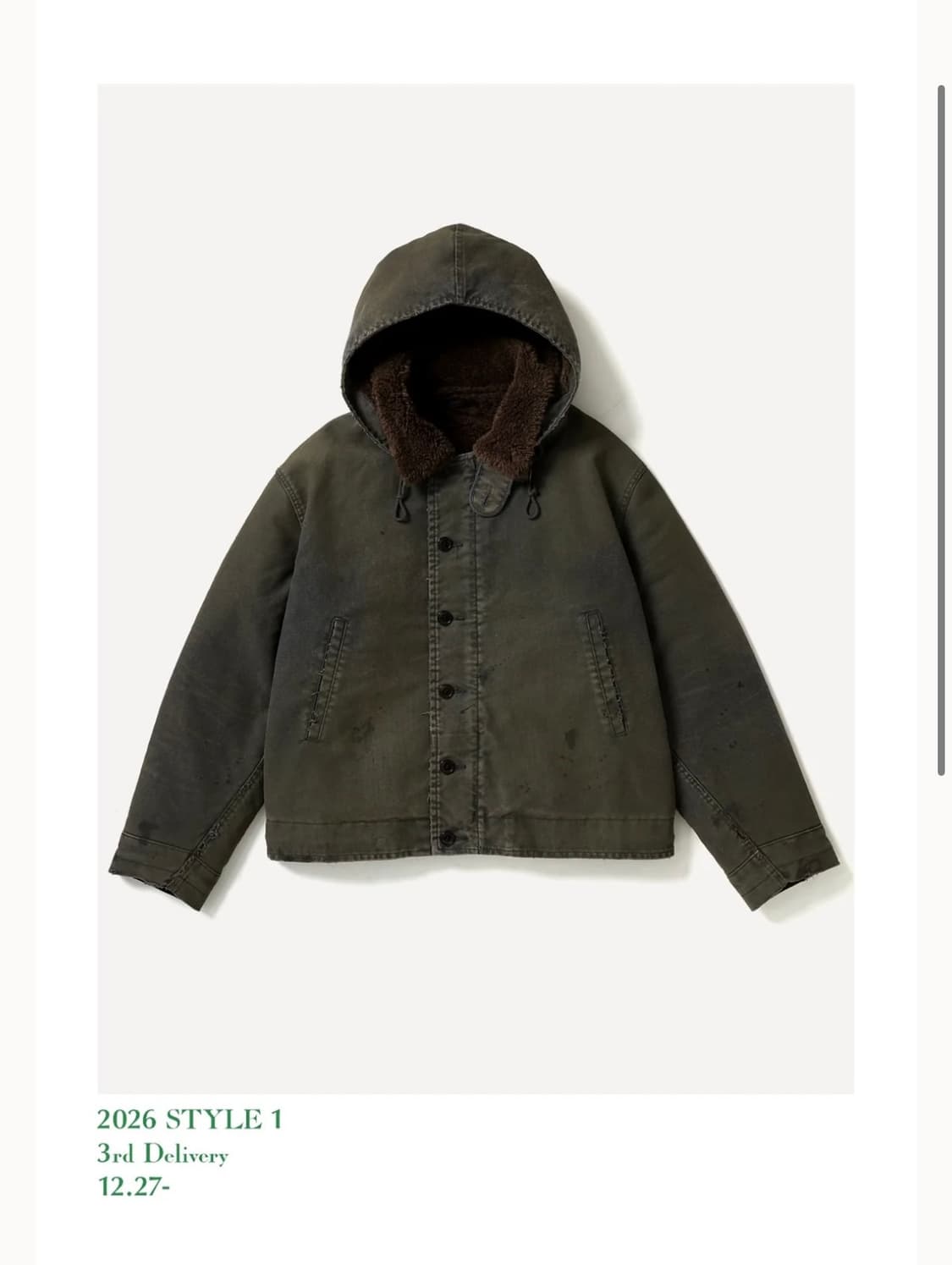 4) A.PRESSE 26SS Vintage FN Deck Jacket 상품이미지1