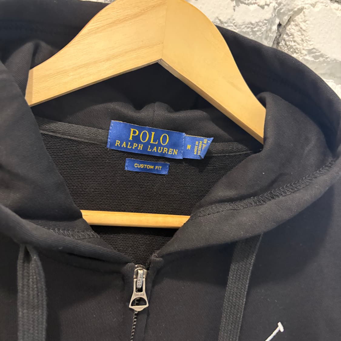 폴로 빅포니3 블랙 후드집업 상품이미지2