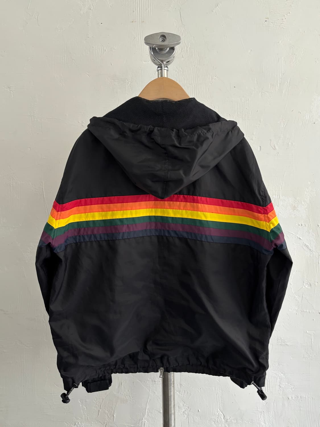 Bape 베이프 90s 레인보우 스트라이프 나일혼 후드 자켓 상품이미지4