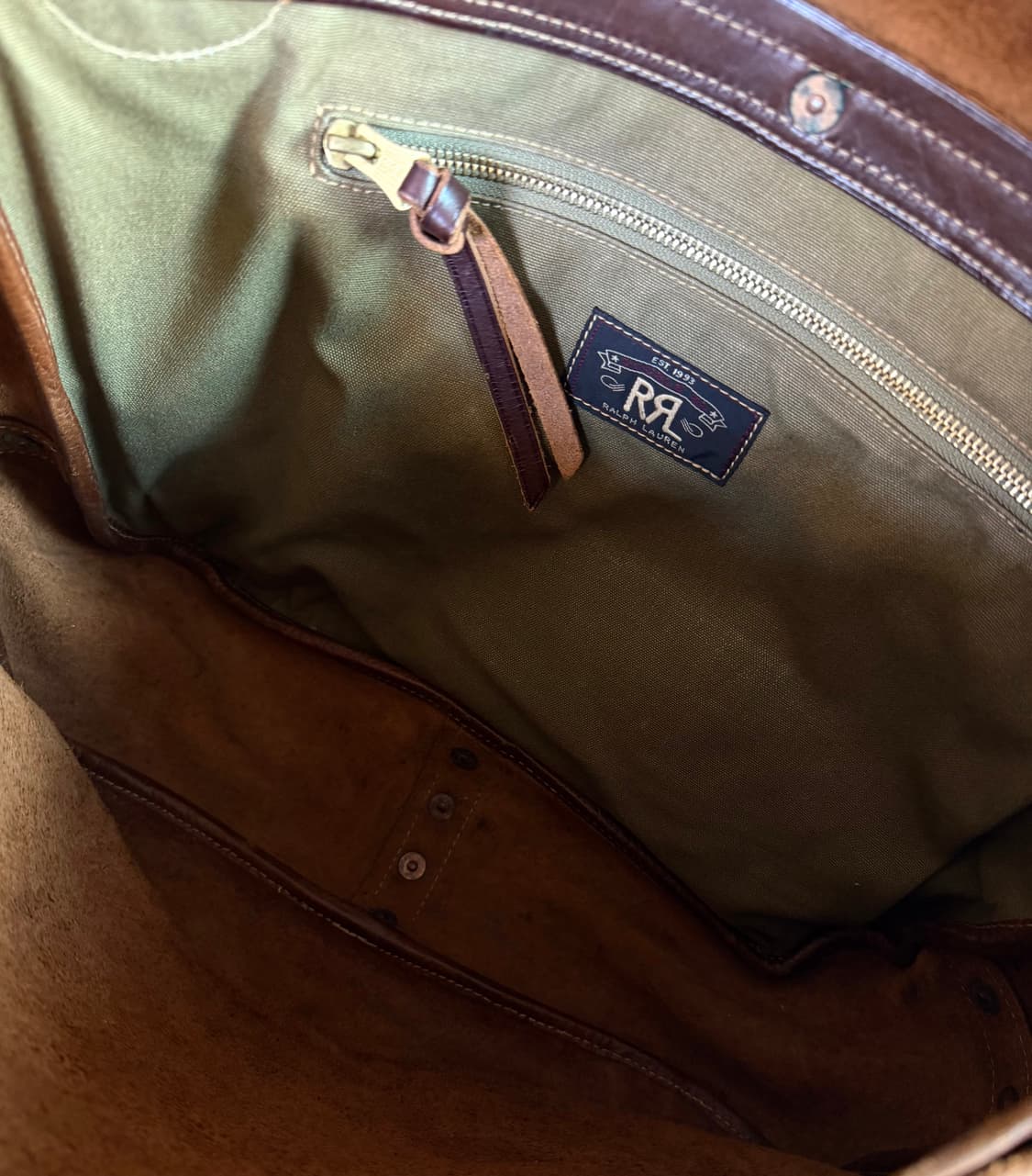 RRL 빈티지 레더 메신저백 대형 사이즈 상품이미지8