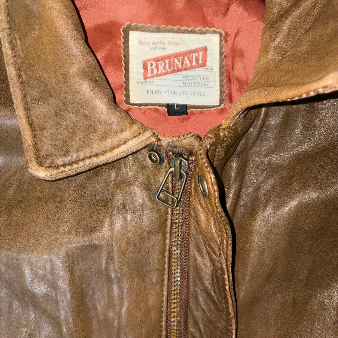 빈티지 브라운 양가죽 자켓 점퍼 브라운 상품이미지2