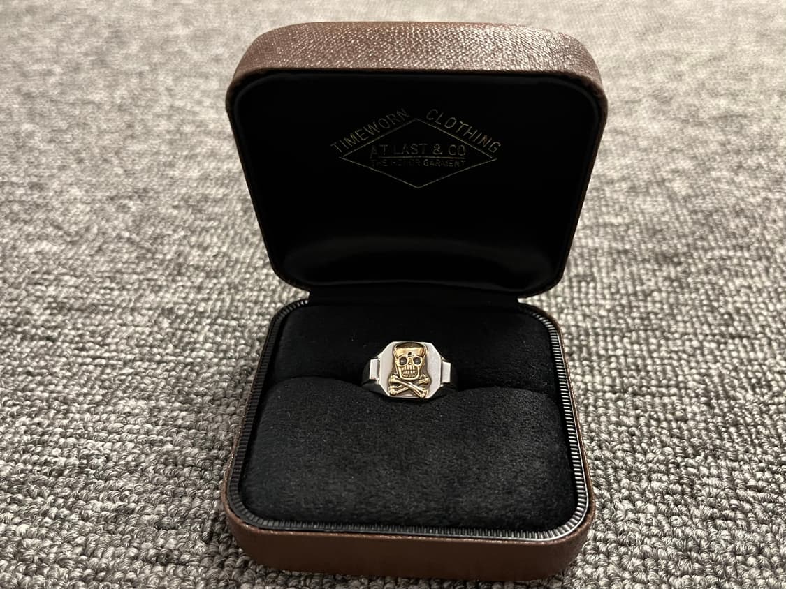 [16호] 엣라코 AT LAST & CO 스컬콤비 10K 반지 풀박스 상품이미지2