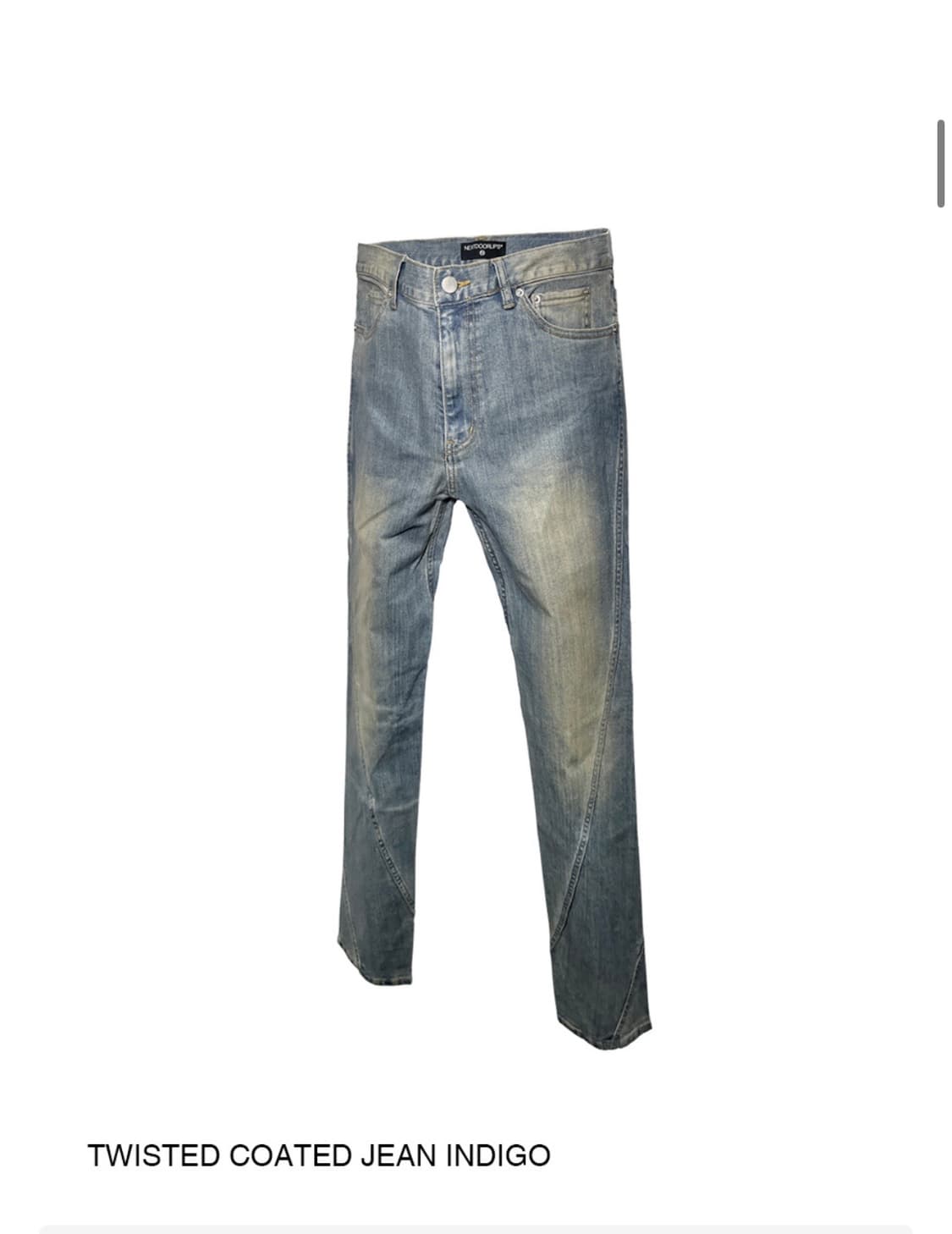 [3] 넥스트도어립스 트위스티드 코팅진 데님 청바지 상품이미지3