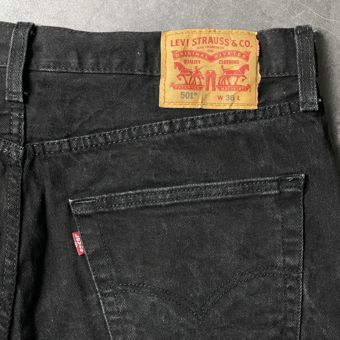 LEVI'S 리바이스501 빈티지 블랙 데님 하프팬츠 A01176 상품이미지7