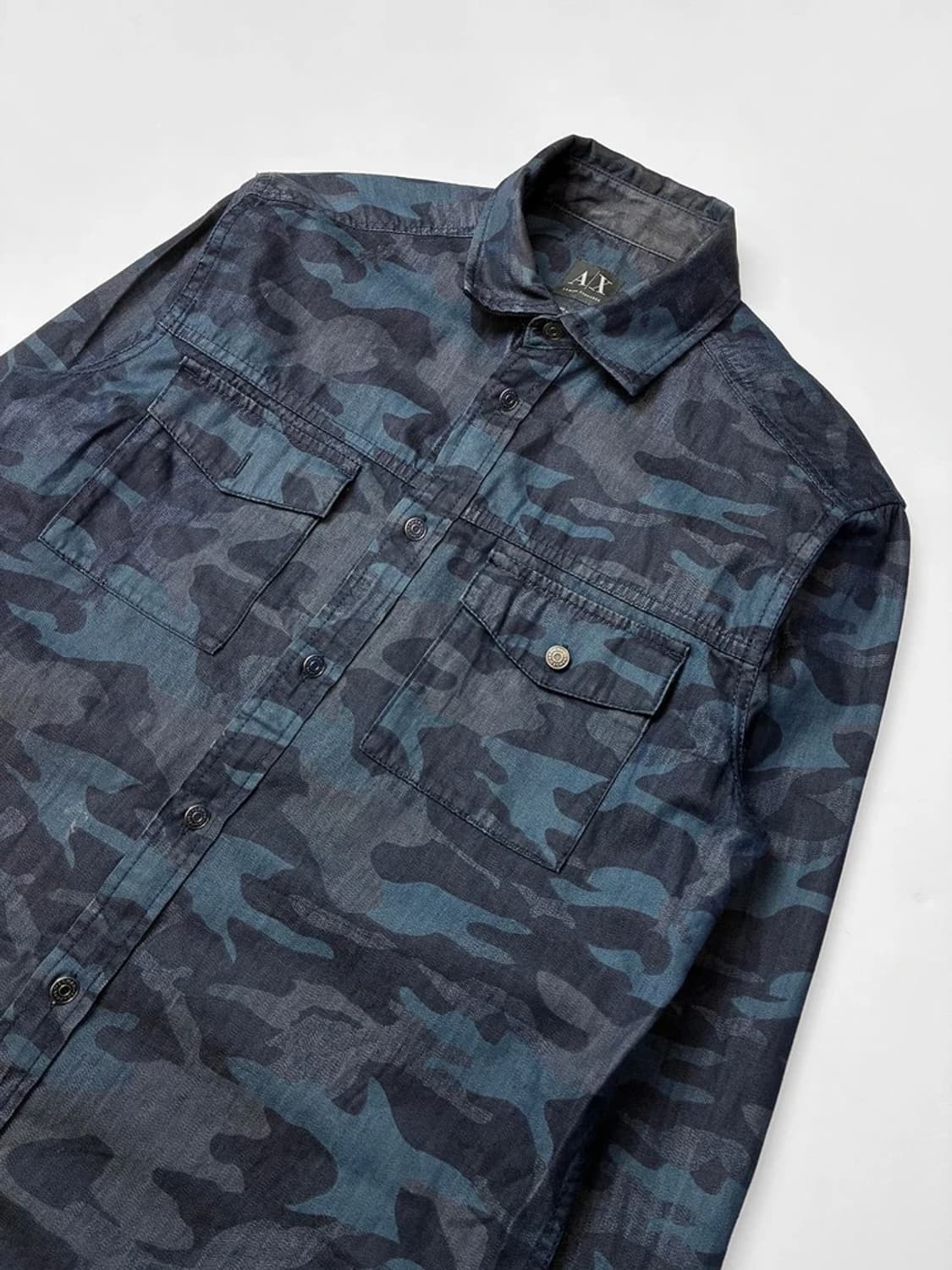 아르마니익스체인지 A/X 00s 카모 플라쥬 웨스턴 셔츠 PN5286 상품이미지2