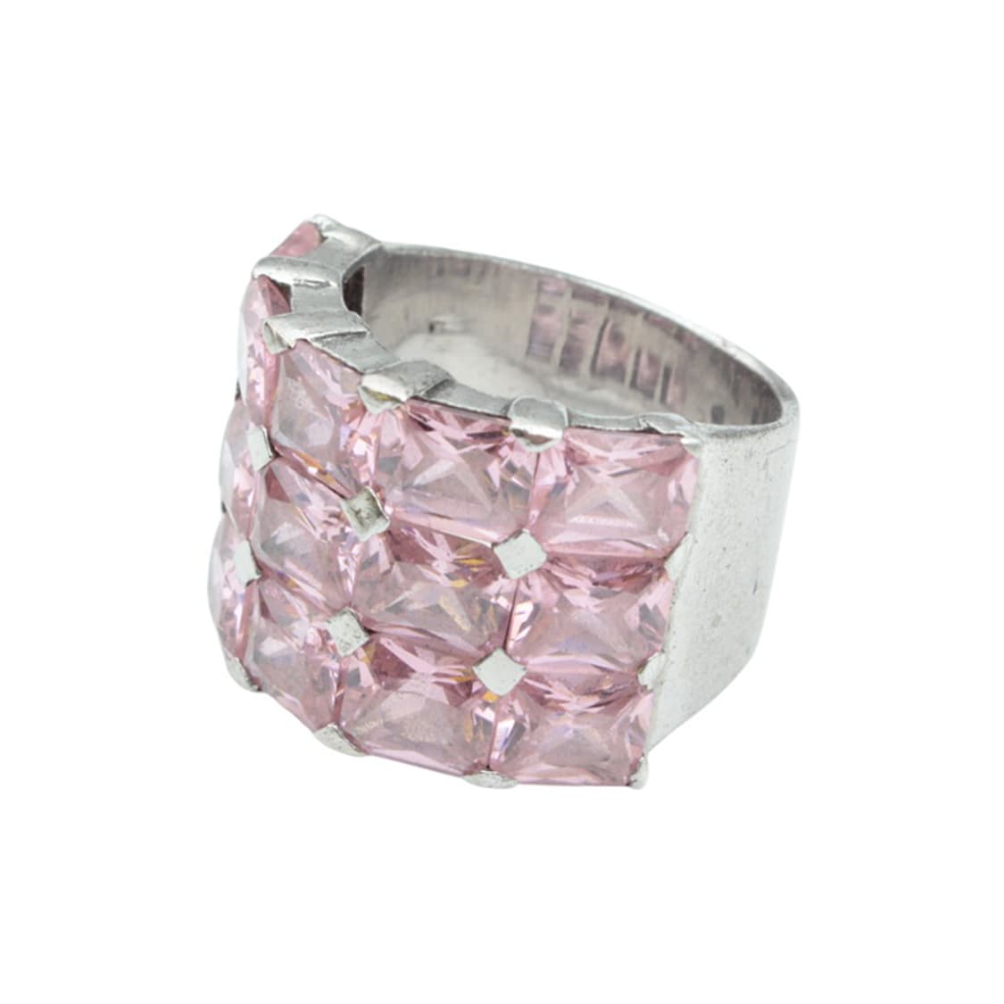 핑크 크리스탈 925 실버 반지 국내 15호 상품이미지3