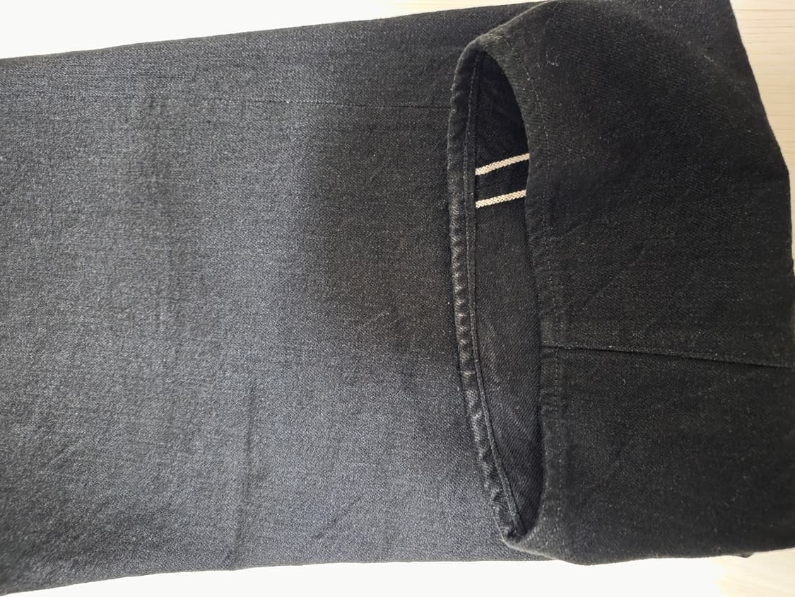 피그벨 301 클래식 와이드 블랙데님 34 상품이미지8