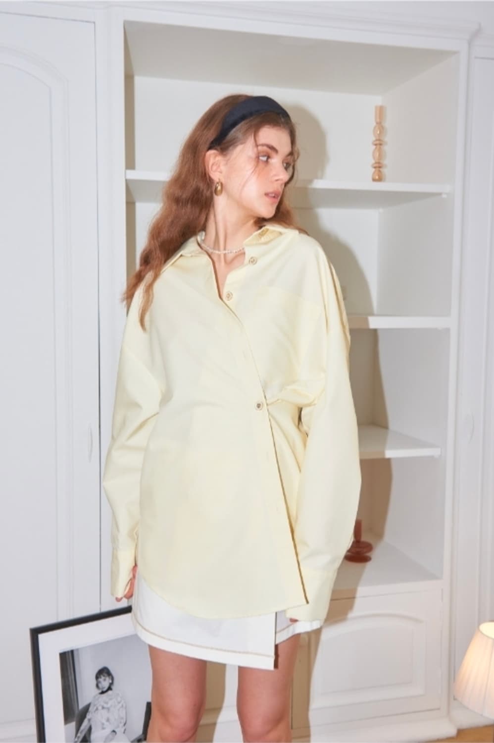 [살롱드의 솔리드 랩 셔츠 레몬 {Solid Wrap
Shirt_ Lem 상품이미지3