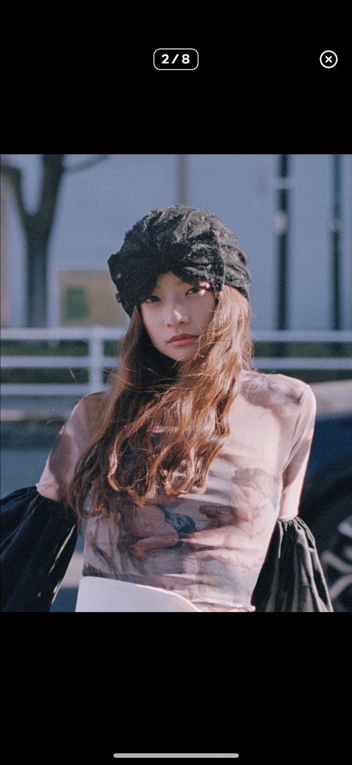 포에지담 레이스 터번 비니 상품이미지3