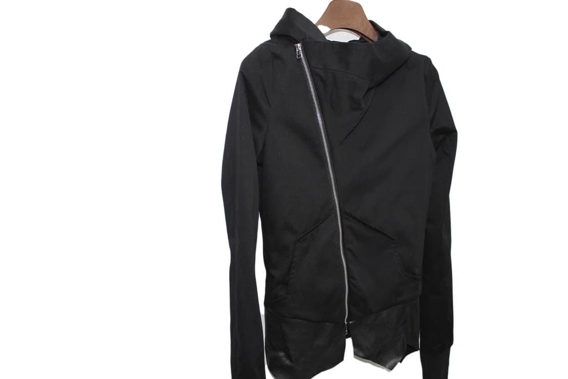 2000s Ekam Archive 에캄 비대칭 사선 하이브리드 후드 자켓 상품이미지2