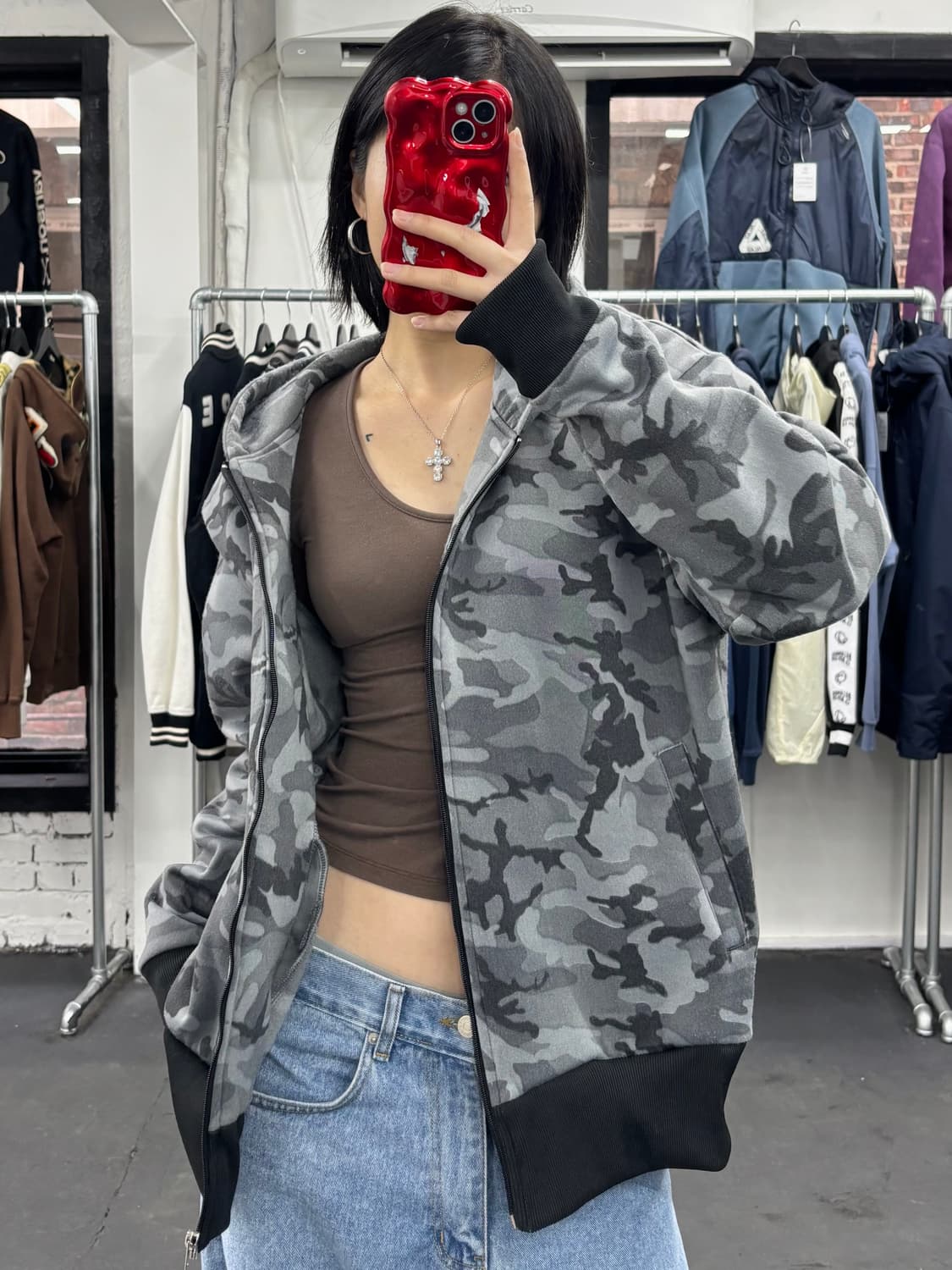 카라쿠리 타마시 오리엔탈 카모 후드집업 상품이미지3