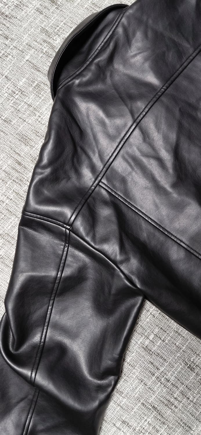 [S/남녀공용] 라퍼지스토어 버핑레더 미니멀 퀼팅 자켓 상품이미지9