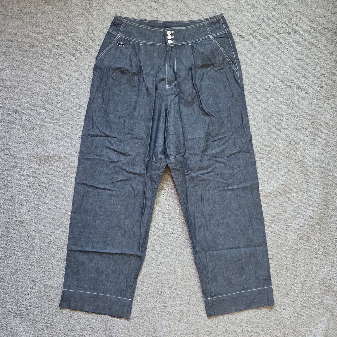 Lacoste Japan 샴브레이 팬츠 26-27 상품이미지1