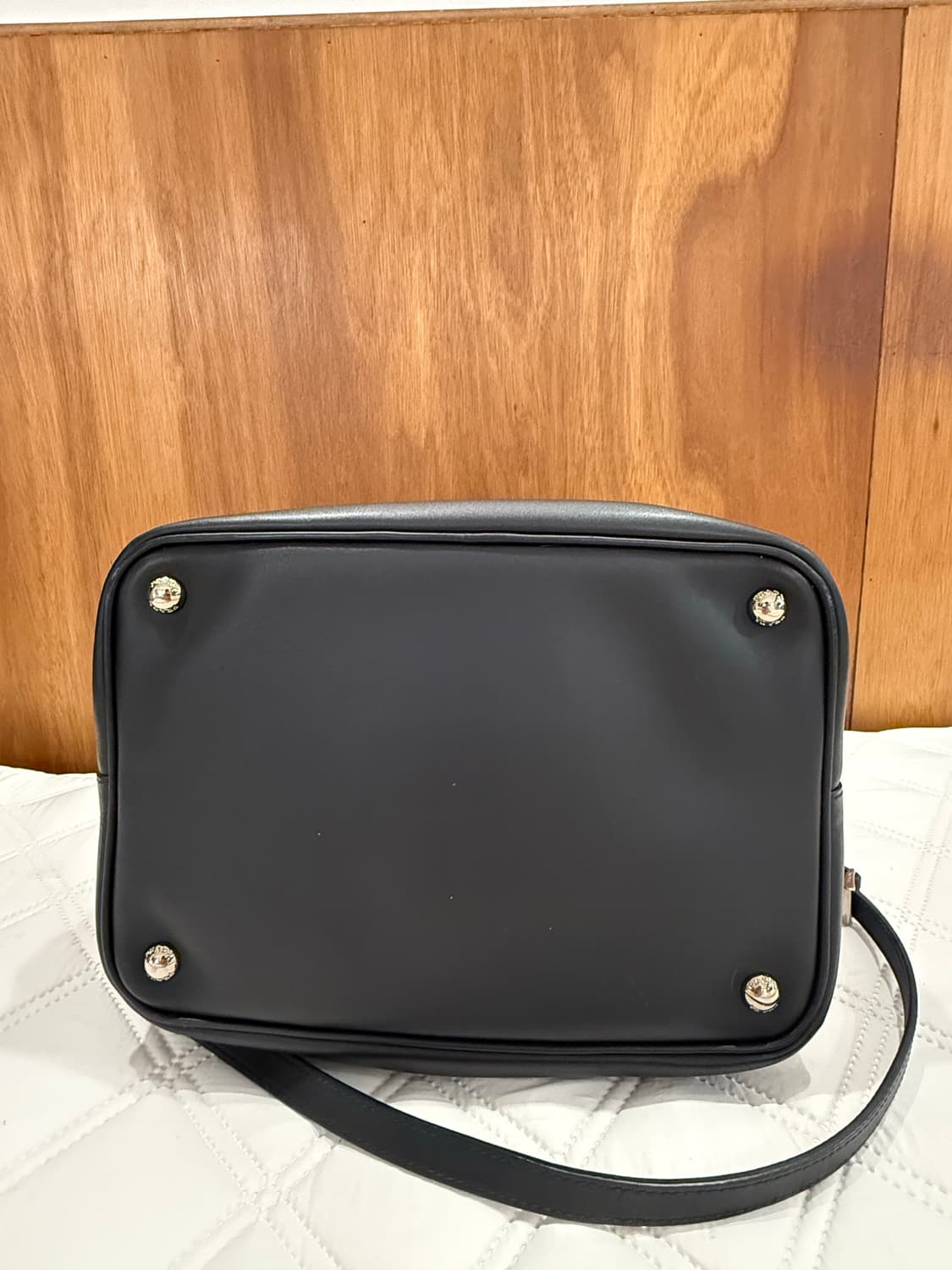 PRADA BR5069 블랙 레더 버킷 테슬 토트백 상품이미지8