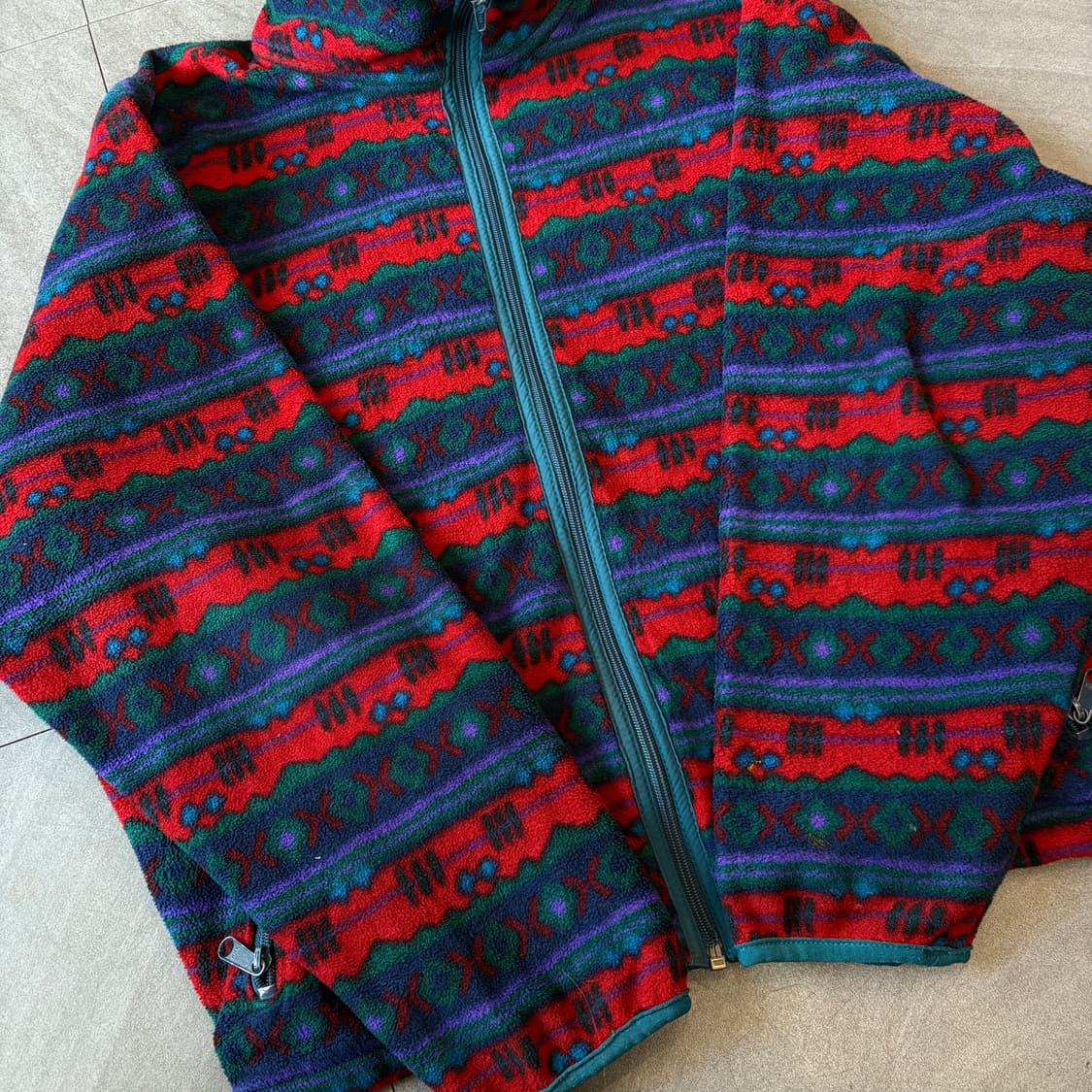 90s L.L.bean 90년대 생산 엘엘빈 아즈텍 플리스 신칠라 상품이미지8