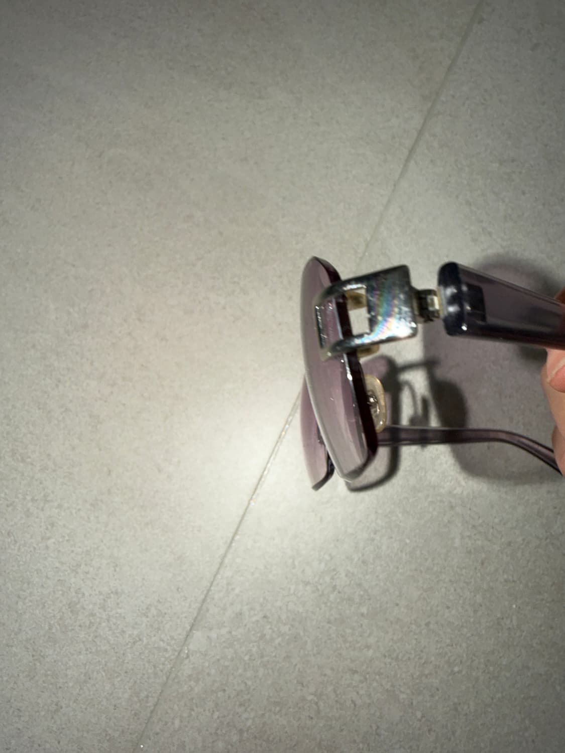 애쉬 퍼플 긱시크 빈티지 안경 상품이미지6