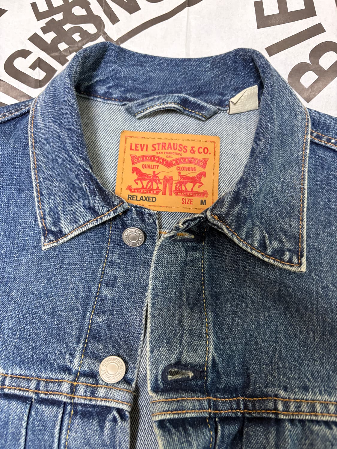 [M] 리바이스 타입2 트러커 A7632-0001 (인디고 중청) 상품이미지2