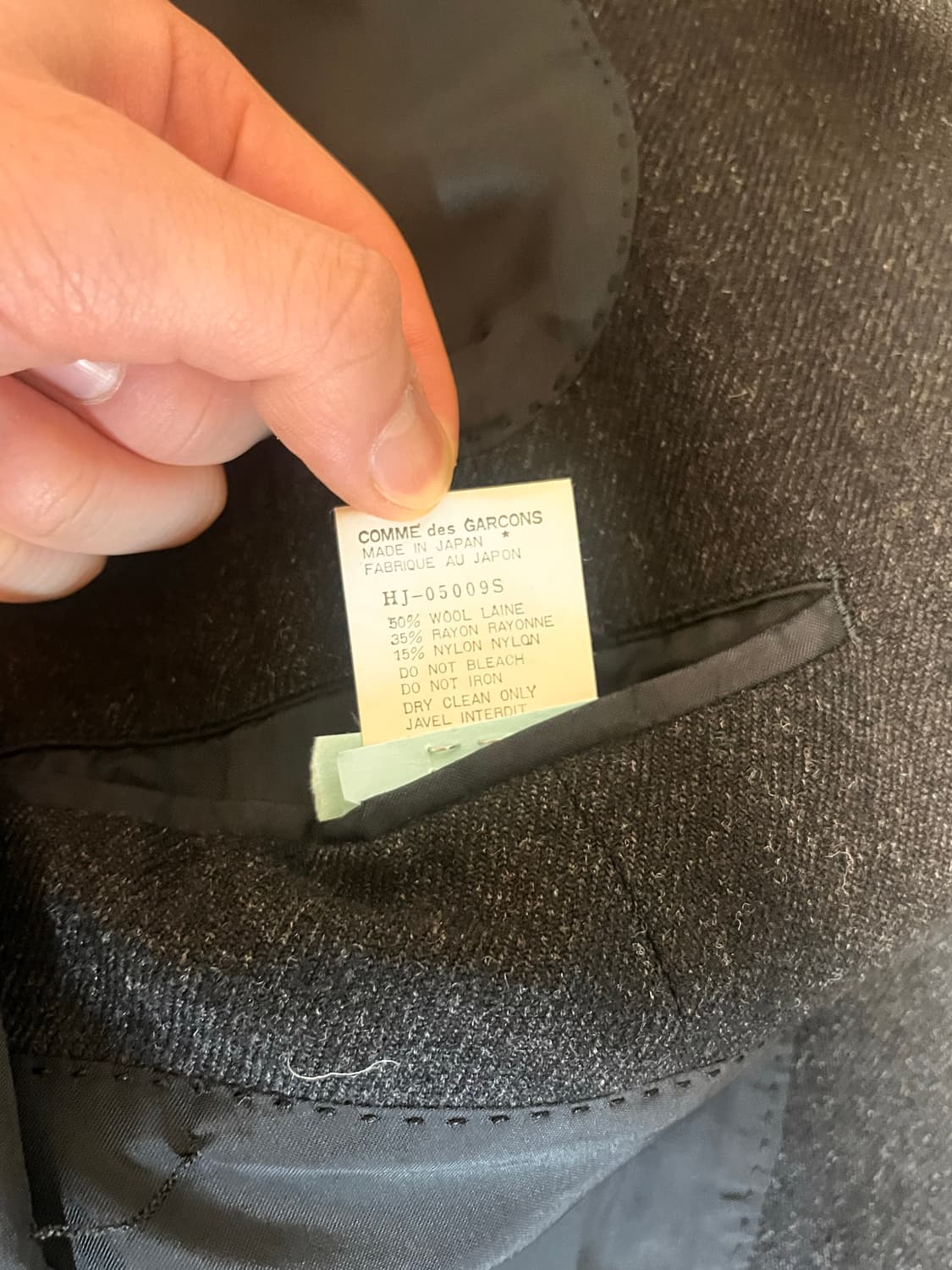 80‘s 꼼데가르송 옴므 빈티지 블레이저 상품이미지5