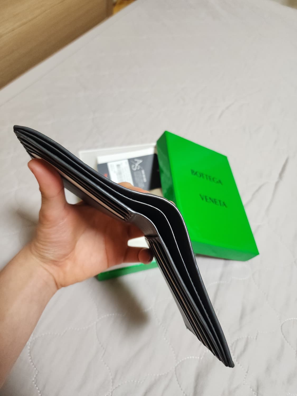 [풀박스]보테가베네타 인트레치아토 반지갑 그레이 상품이미지4