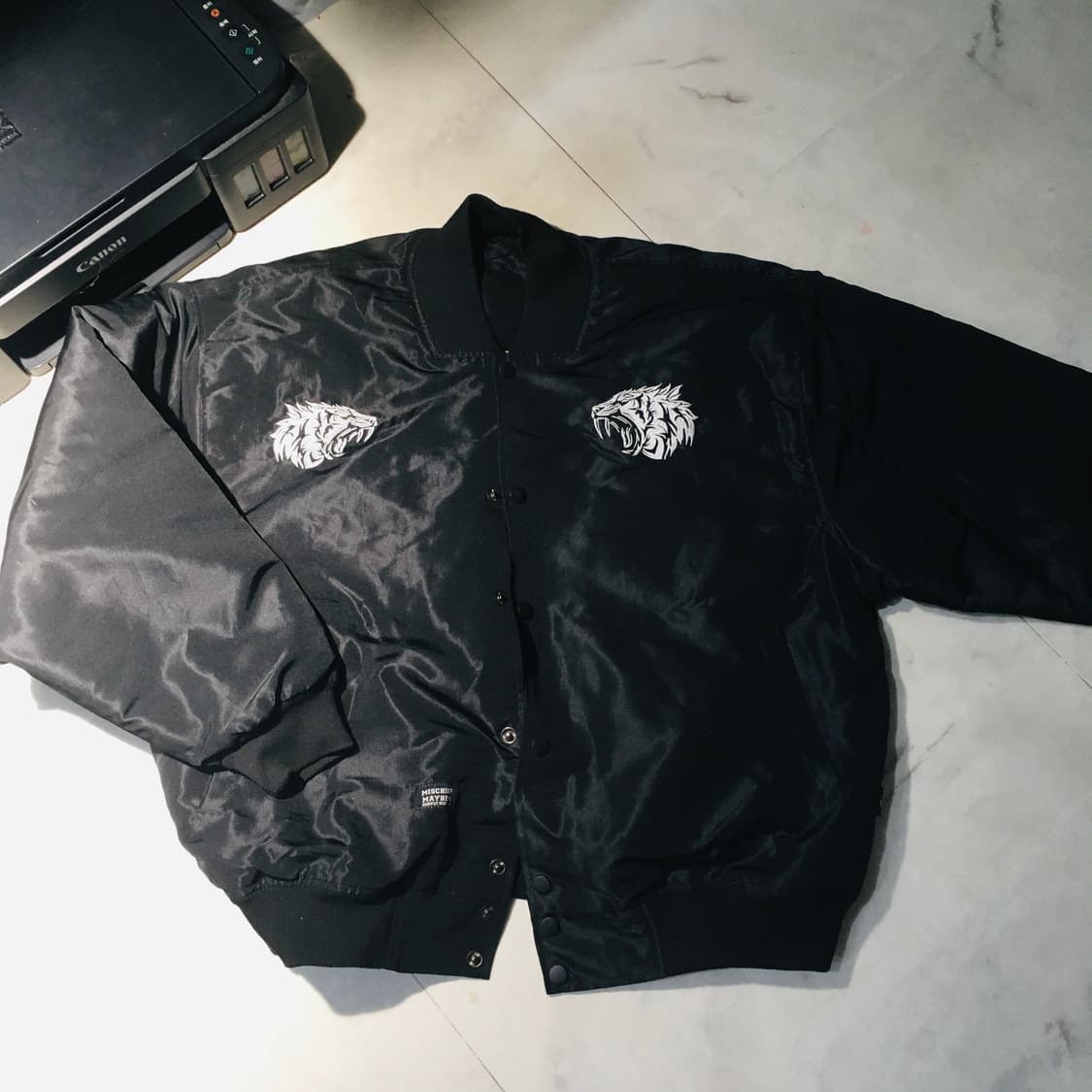 Mischief 스카쟌 봄버자켓 L 호랑이 자수 상품이미지2