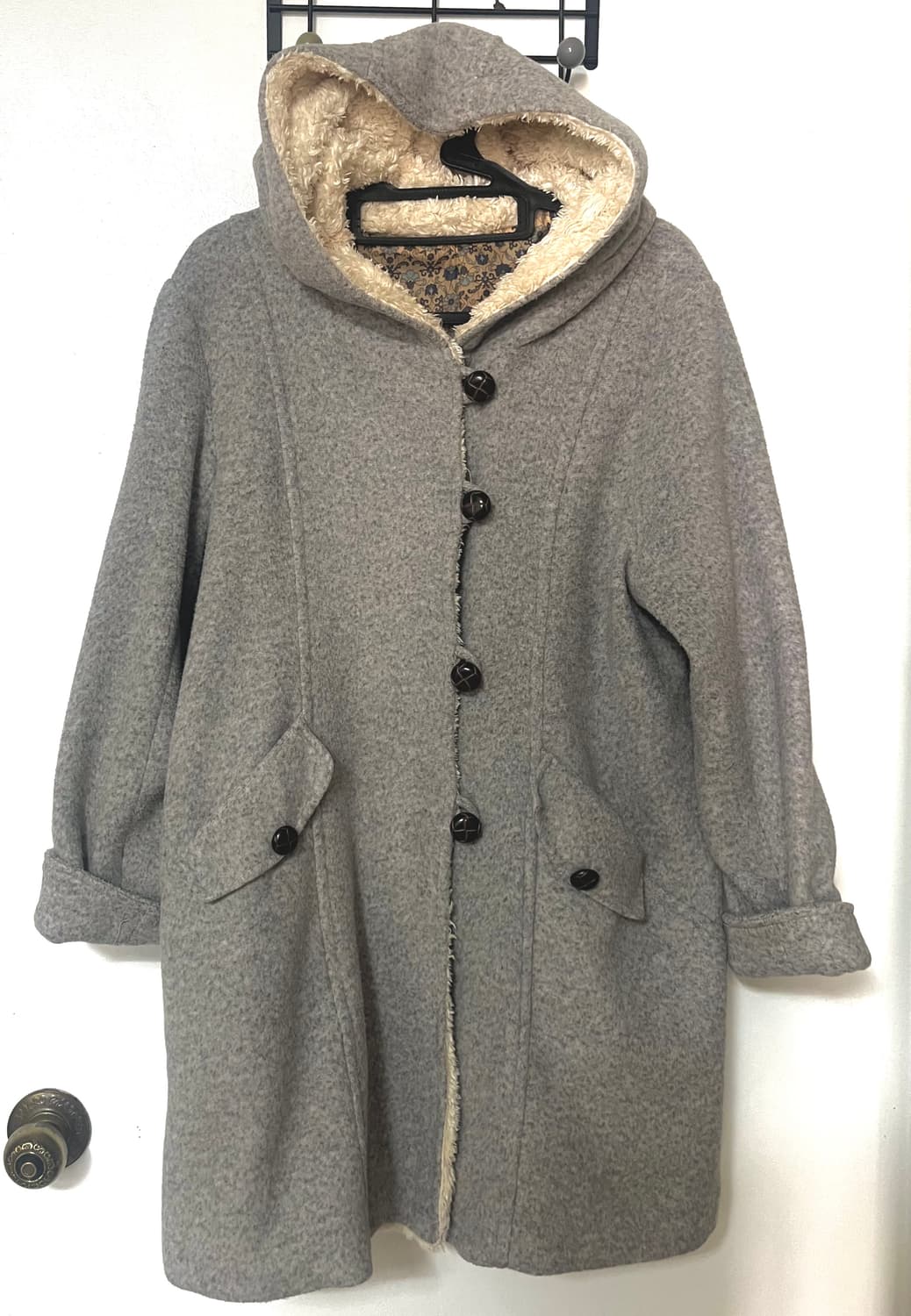 사와코 모리걸 회색 코트 빈티지 상품이미지1