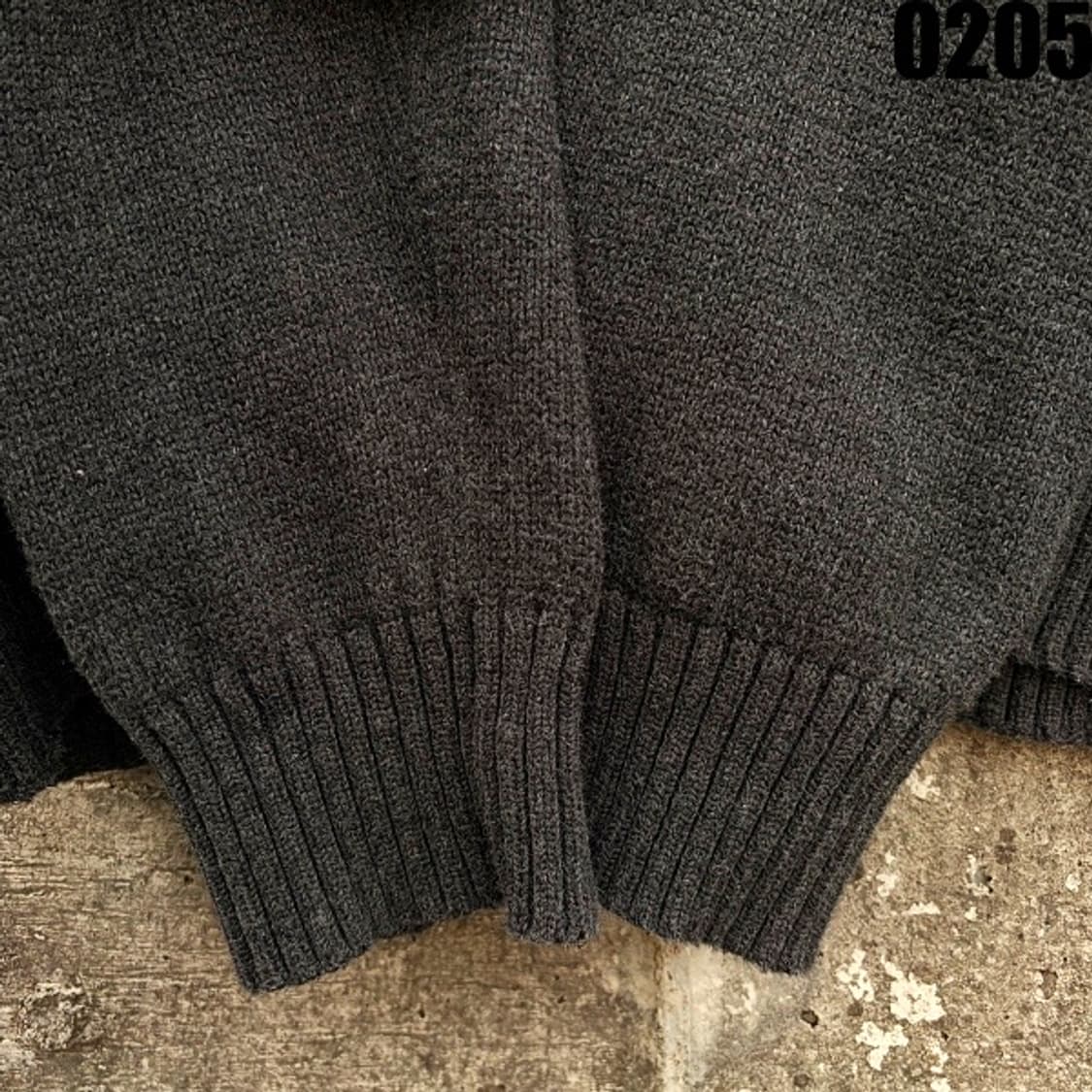 폴로 랄프로렌 헨리넥 버튼 니트 스웨터 XL 차콜그레이 0205 상품이미지4