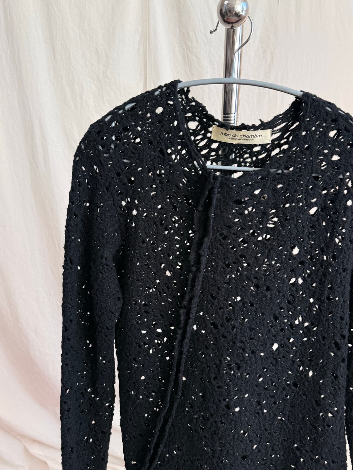 꼼데가르송 로브 드 샹브르 그물 울 니트 상품이미지4