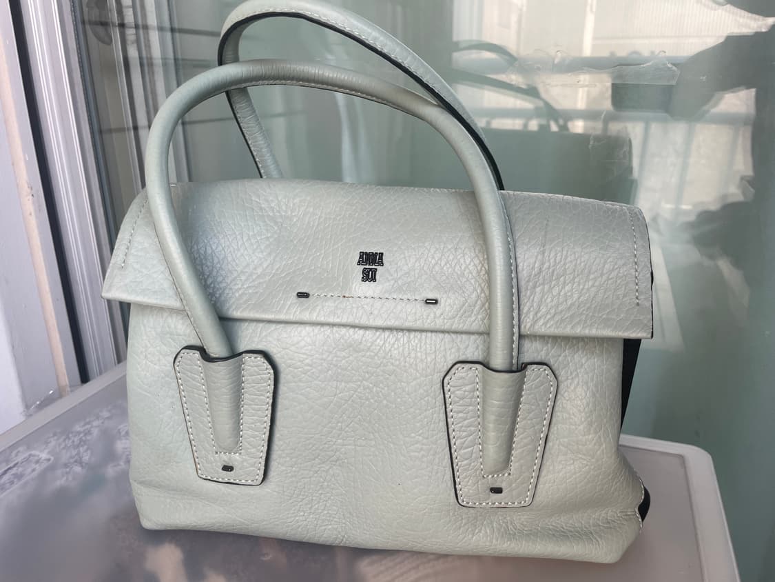 안나수이 레더 토트백 민트 가방 상품이미지1