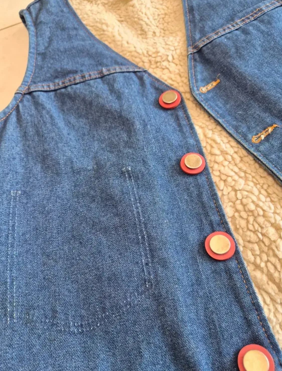 Maison Margiela Artisanal Denim Boa Vest 상품이미지3