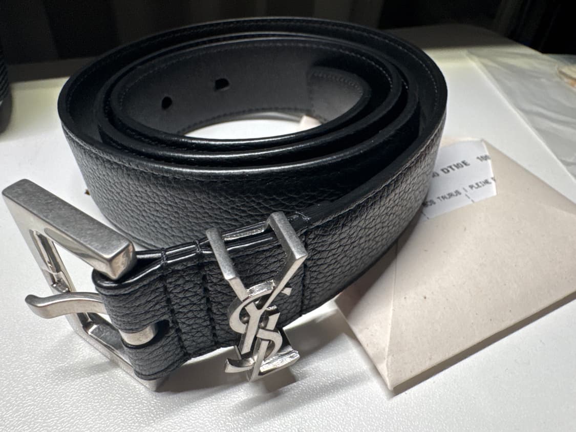 YSL 생로랑 레더벨트 85size 3cm 상품이미지1