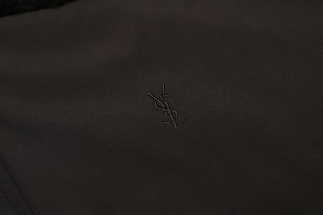 [L] ysl 입생로랑 퍼 카라 패디드 자켓 (퍼, 내피 탈부착) 상품이미지2